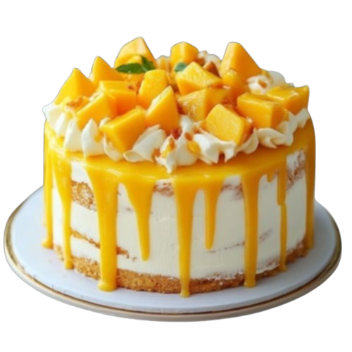 Tropical Mango Cloud  Cake